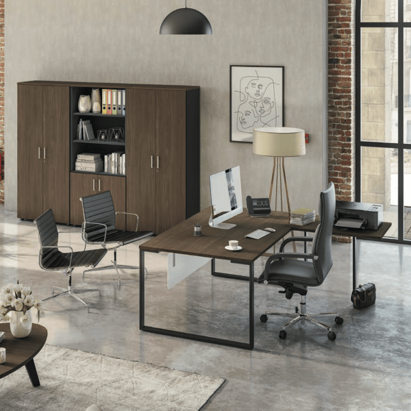 Bureau de direction en mélamine originale de style résolument industriel - Urban Manager - Burocéan_0