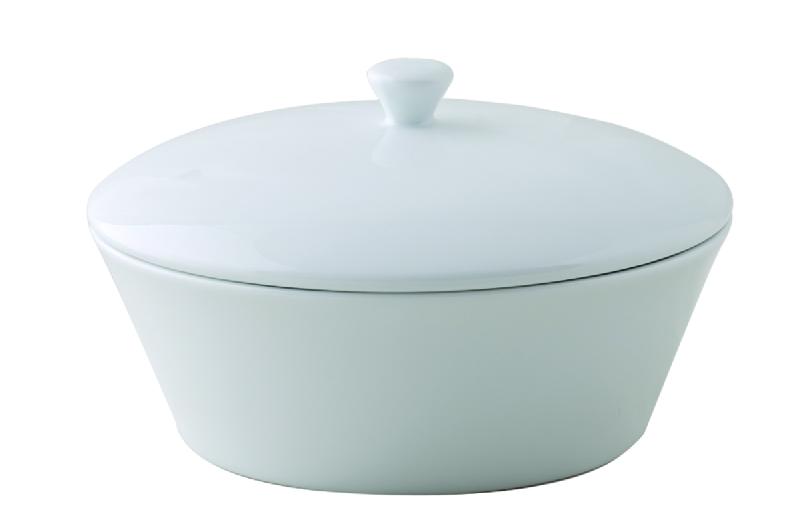 SUCRIER ROND BLANC PORCELAINE 20 CL Ø 13 CM STYLE ARIANE
