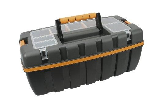 COGEX 72090 - Boîte de rangement plastique avec organiseur et porte-outils (410 x 220 x 180 mm)_0