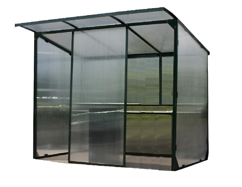 Abri fumeur ECO peint - Structure en polycarbonate - Fabrication française - 2550mm x 1940mm x 2200mm_0