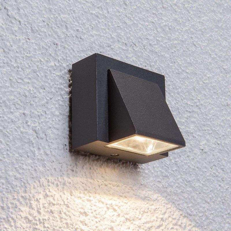 LUCANDE, APPLIQUE D\'EXTÉRIEUR LED MARIK, ANTHRACITE, MÉTAL, IP54