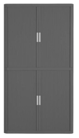 ARMOIRE PORTES RIDEAUX HAUTE ANTHRACITE