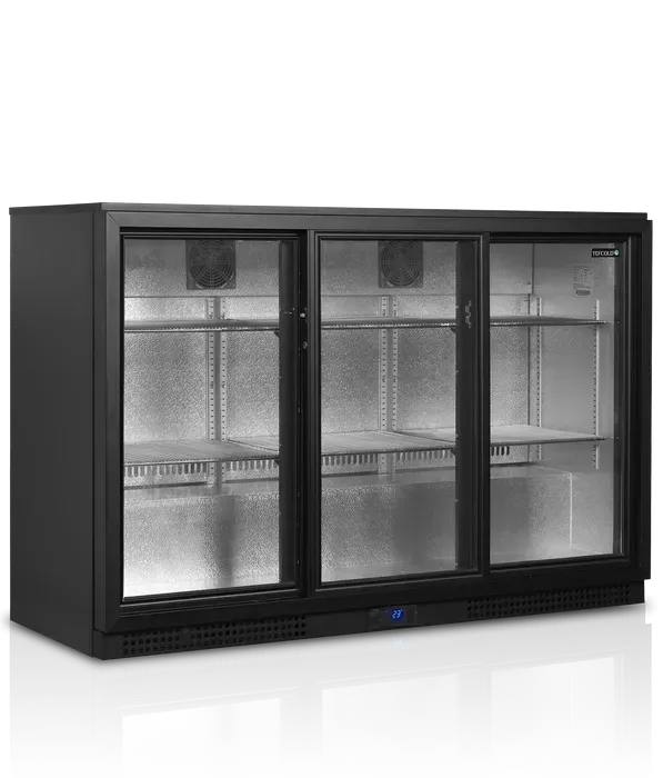 Arrière de bar réfrigéré 3 portes vitrées coulissantes 310 l +2/+10... - PBA31S-3_0