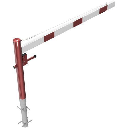 BARRIÈRE PIVOTANTE CÂBLE À BÉTONNER SERRURE PROFILÉE-2000MM - SCHAKE