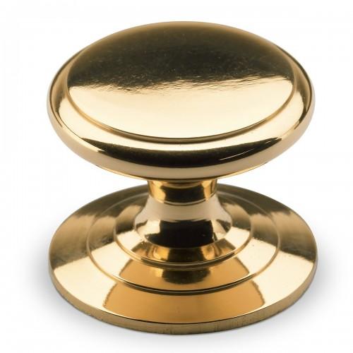 BOUTON DE MEUBLE ROND SALA - HAUTEUR 20 MM - D 25 MM - PAR 4 - DORÉ HETTICH