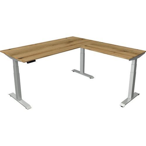 BUREAU ASSIS/DEBOUT MOVE4 L180XP80XH64-129 AJOUT 100X60CMCHÊNE - KERKMANN