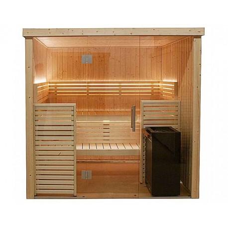 Cabine de sauna HARVIA 206 x 160,8 x 202 cm - 2 à 3 personnes - Poêle Vega 6 kW inclus_0