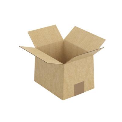 Caisse carton brune simple cannelure à hauteur variable 35x25x20/30 cm, lot de 20_0