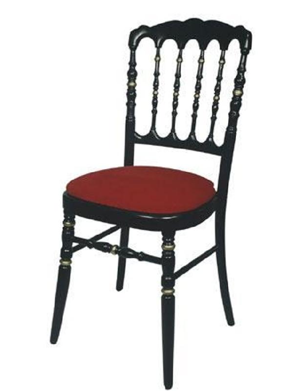 Chaise Napoleon III - Empilable ou pliante avec assise rembourrée_0