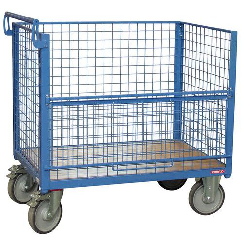 CHARIOT FIMM 500 KG 1000 X 700 MM CONTENEUR GRILLAGÉ - FIMM