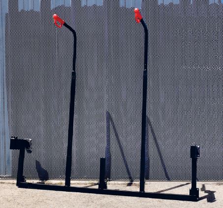 Chariot portail fixé sur deux barrière avec un bras amovible pour barrière-Titan - Poids 16 kg -  A.S.E_0