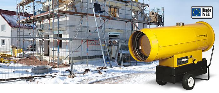 Chauffage au fioul IDS 100 - 117,26 kW - Débit d'air 5 500 m³/h - Brûleur avec pompe Suntek_0