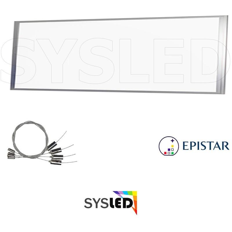 DALLE LED 30 X 120 EPISTAR | ACCESSOIRES DE SUSPENSION: SUSPENSION INCLUS - COULEUR LED: BLANC-FROID-6000-6500K - SYSLED