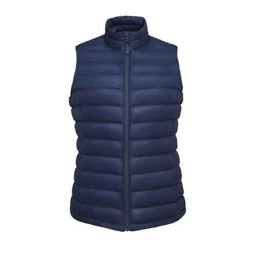 DOUDOUNE FEMME ULTRA LIGHT SANS MANCHE EN NYLON FRENCH MARINE