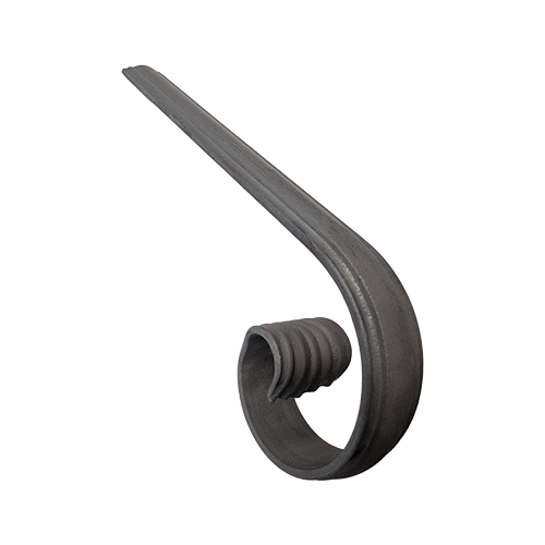 Fin de main courante 40 x 12mm - H.170 x 400mm_0