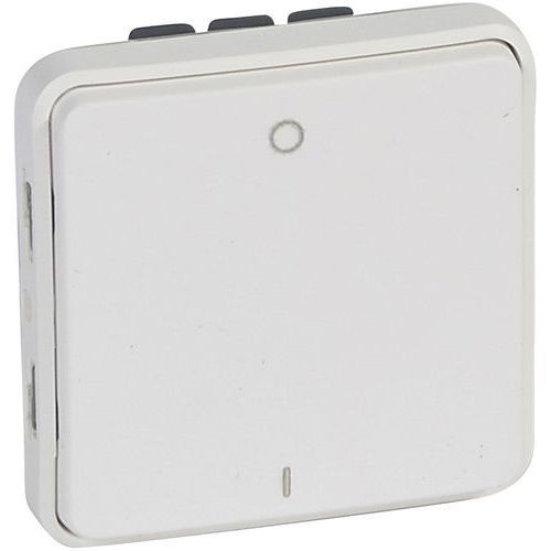 INTERRUPTEUR BIPOLAIRE PLEXO COMPOSABLE BLANC ANTIMICROBIEN - LEGRAND