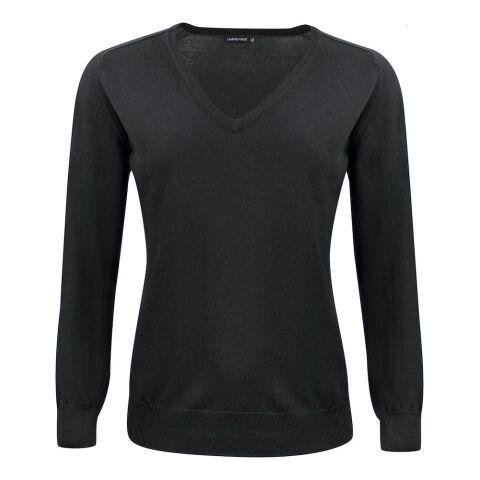 J.HARVEST & FROST MERINO V PULL-OVER FEMMES NOIR - TAILLE L