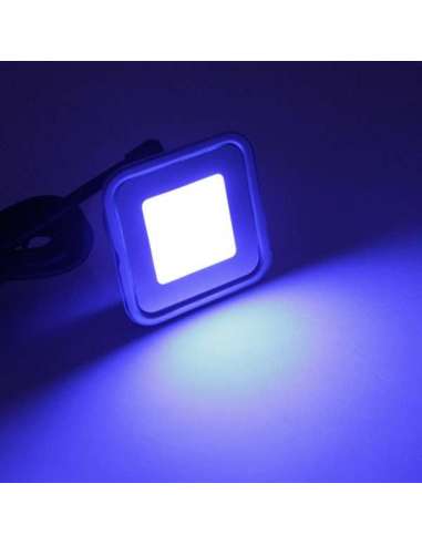 KIT MINI SPOTS LED ENCASTRABLES RGB CARRÉS