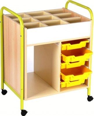 POSTE ATELIER MOBILE CHLOÉ ROUGE RAL 3000 - MANUTAN COLLECTIVITÉS