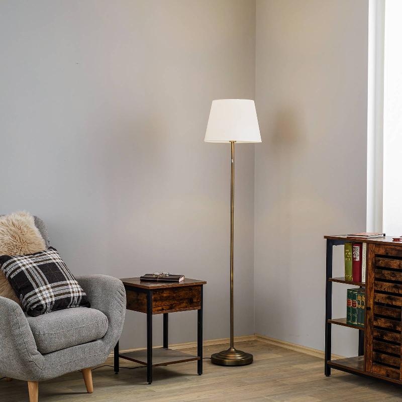 LINDBY ALOMIRA LAMPE SUR PIED, LAITON