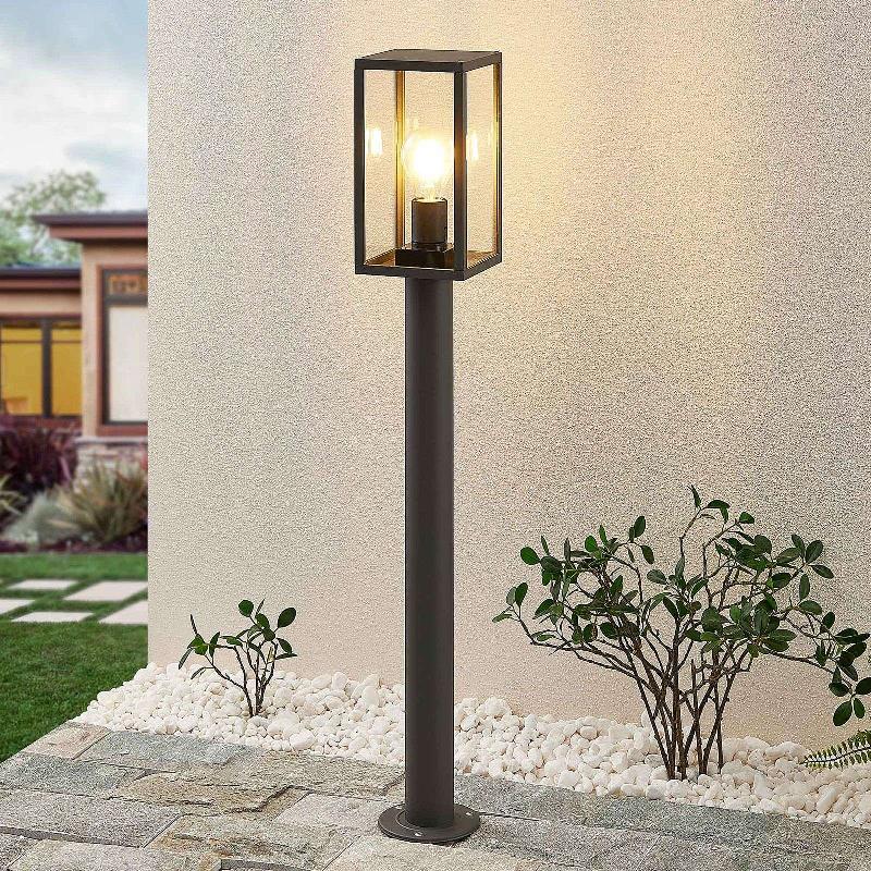 LINDBY BORNE LUMINEUSE FILIMON, 80 CM, ANTHRACITE,  IP44, E27