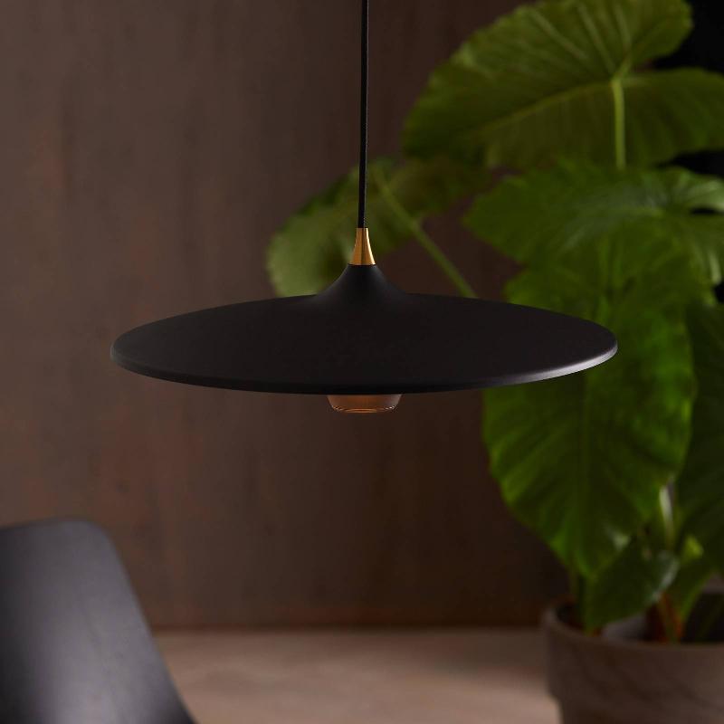 LOOM DESIGN SUSPENSION LED MOJA, Ø 42 CM, NOIR