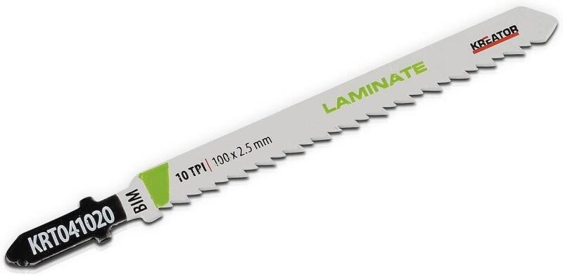 Lot de 2 lames de scie sauteuse, long. 100 mm, 10 tpi - pas de 2,5 mm, fixation en forme de T - 5400338046223_0