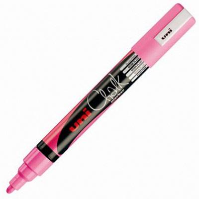 MARQUEUR CRAIE CHALKMARKER - POINTE OGIVE MOYENNE - ROSE FLUO - UTILISATION : TABLEAUX, MENUS