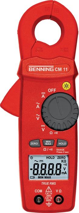 Multimètre à pince ampèremétrique BENNING CM 11 - 0,1 mA à 20 A AC / 10 A DC - CAT IV 300 V_0