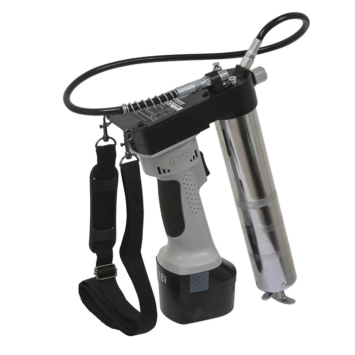 Pompe de graissage 18V avec 2 batteries Ni-Mh - 11577222 - Débit 70 g/min - Pression max 550 bar_0