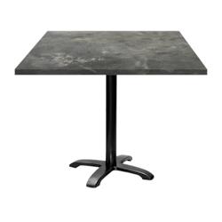 Restootab - Table 90x90cm - modèle Bazila pierre métallisée - gris TB-BZ4-9090M-P.METAL_0