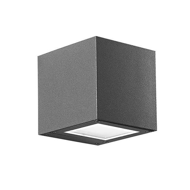ROSSINI ILLUMINAZIONE Applique Led Argentée 4,5W Émission Carrée Unique Ip65 3000K Anthracite - Éclairage Mural Extérieur En Aluminium Moulé Sou_0