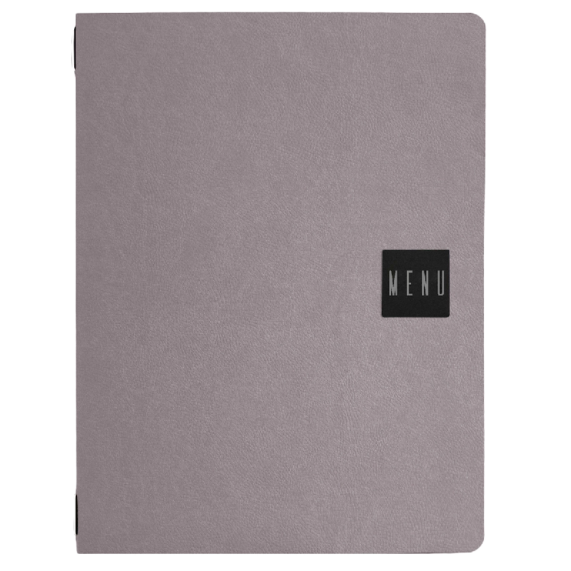Set 12 porte-menu A4 Stil Casa, polyuréthane, 24,3x31,6 cm, 3 enveloppes plastiques, élastique, rose. - PM2C-CRD-MN-SN_0