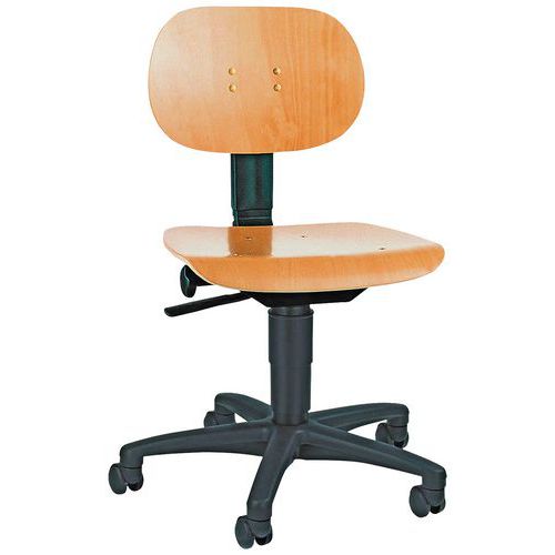 SIÈGE D'ATELIER SUR ROULETTES ASS H MIN:42 CM ASS H MAX:55 C - TOPSTAR