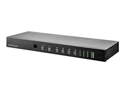 STARTECH.COM MATRICE VIDÉO HDMI 4X4 AVEC AUDIO ET CONTRÔLE ETHERNET/RS232 - 4K 60 HZ - SWITCH MONTABLE EN RACK - VS424HD4K60 - COMMUTATEUR VIDÉO/AUDIO - 4 PORTS