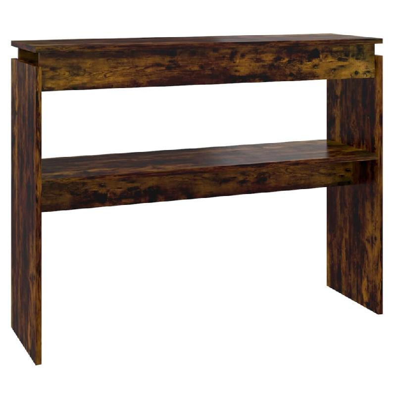 Table console Chêne fumé 102x30x80 cm Bois d'ingénierie Modèle Outdoor Tropica Prime - 815219_0