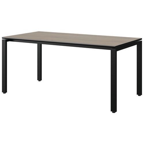 TABLE MALIBU 160X80 T5 SOUDÉ ST CHÊNE 1146/NOIR NOIR 9005