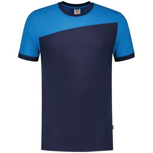 TEE-SHIRT BICOLORE COUTURES 102006 INK-TURQUOISE 6XL - TRICORP WORKWEAR