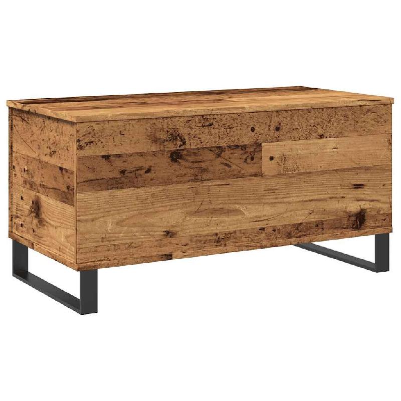 VidaXL Table basse vieux bois 90x44,5x45 cm bois d'ingénierie Modèle Sérénité Horizon - 857442_0