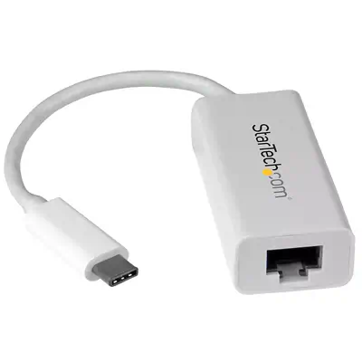 Adaptateur USB C vers Gigabit Ethernet - Blanc - Adaptateur Réseau LAN USB 3.0 vers RJ45 - USB Type_0