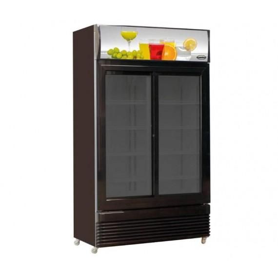 Armoire a boisson 2 porte coulissante vitree 780l_0