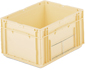 Bac gerbable en plastique Linpac Allibert Odette - 18 litres - réf. 04322 - Coloris ivoire_0