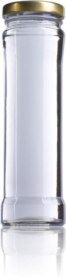 Bocal en verre 7 cyl 211 ml - Forme cylindrique - TO 048 - verre blanc_0