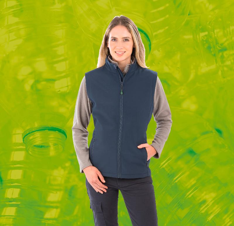 Bodywarmer softshell femme recyclé - 100% polyester recyclé - Réf: R902F - Marque Result_0