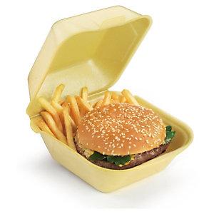 BOÎTE COQUE POLYSTYRÈNE HAMBURGER FRITES