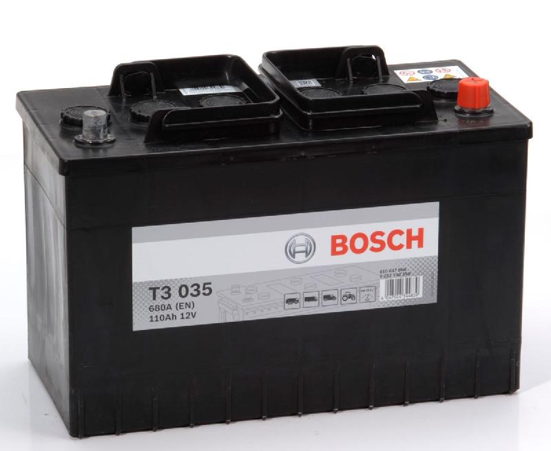 BOSCH - Batterie poids lourd 12V 110 Ah 680 A - Réf : 0092T30350 - Bornes sur longueur_0