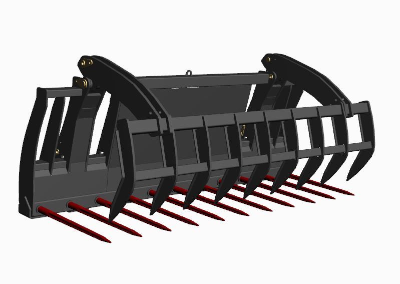 Combiné griffe heavy duty - fourches à fumier - mx - modèle de cga 210 ht/ho à cga 245 ht/ho_0