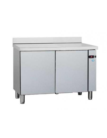 Desserte réfrigérée en acier inox - Profondeur 600 mm - Référence: DSX 600 2P SG_0