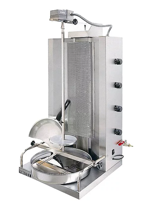 Doner Kebab Grill  à gaz infrarouges -4 brûleurs- 30 / 35 kg_0