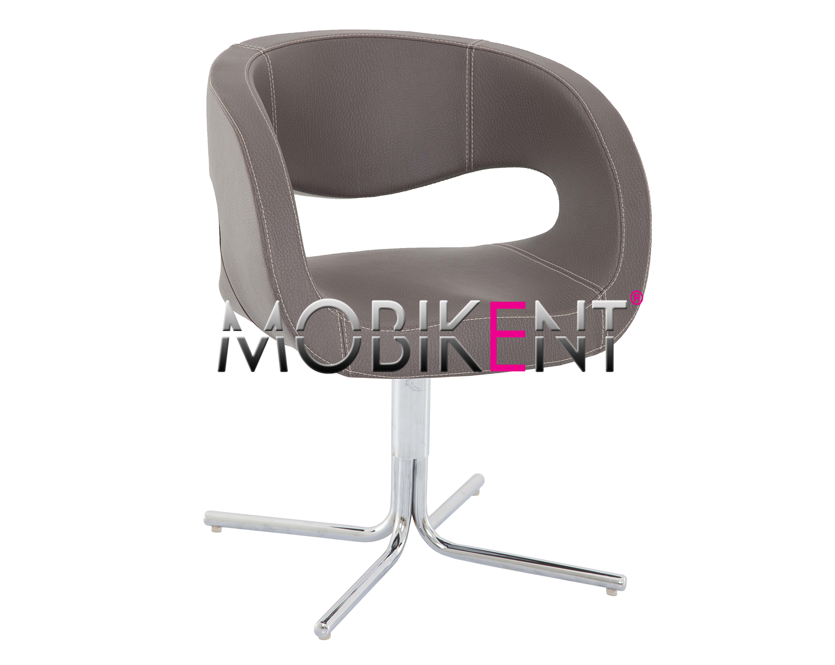 Fauteuil Bristol - FT18 - Piètement métallique - Design moderne et contemporain - Dimensions L65xP57xH80_0
